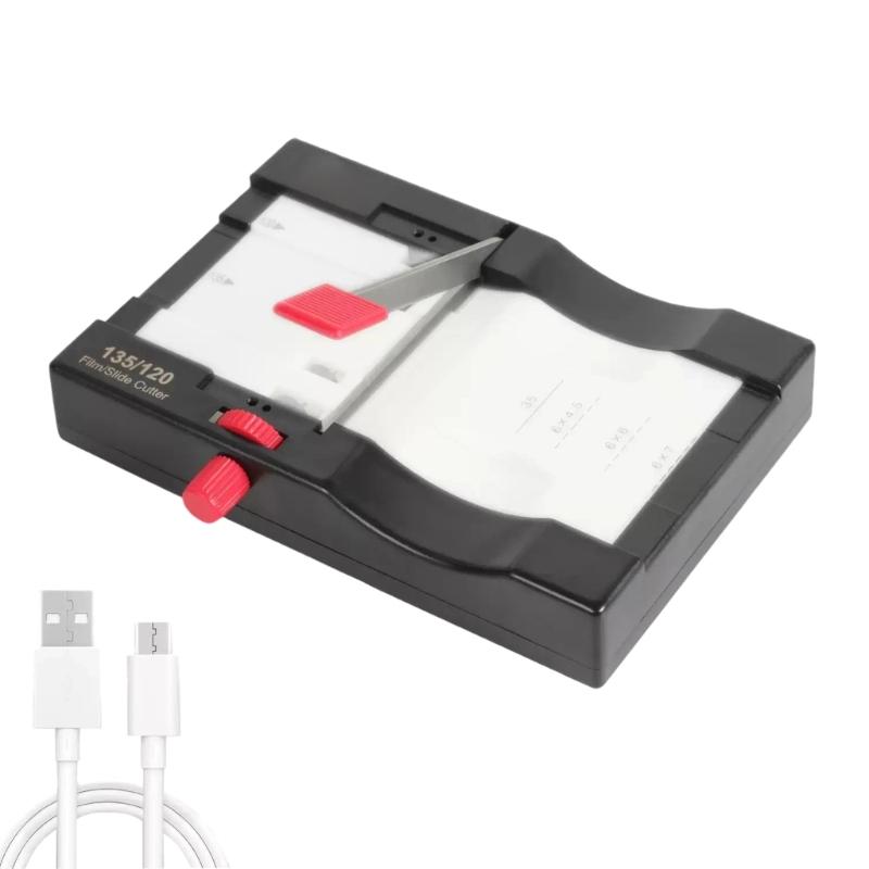 

Slide Film Cutter Film Trimmer Portable Cutting Tool with Builtin Backlight for 135mm and 120mm Size 1