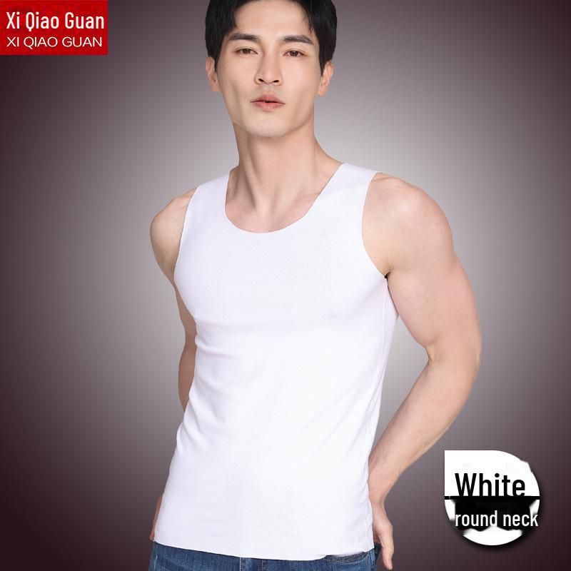 Men's Seamless Slim Fit Ribbed Combed Cotton Tank Top