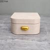 Creative Leather Decorative Box Jewelry Boxes Dresser Table Desk Decoration Cosmetic Jars Exquisite Earring Jewelry Storage Jar