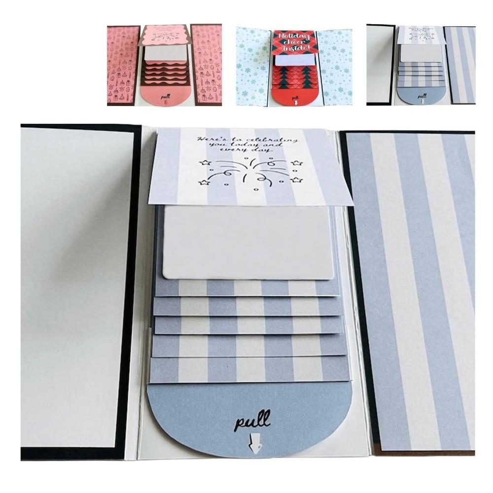 Waterfall Surprise Cards with Envelope Handmade Merry Xmas Gift Card Book