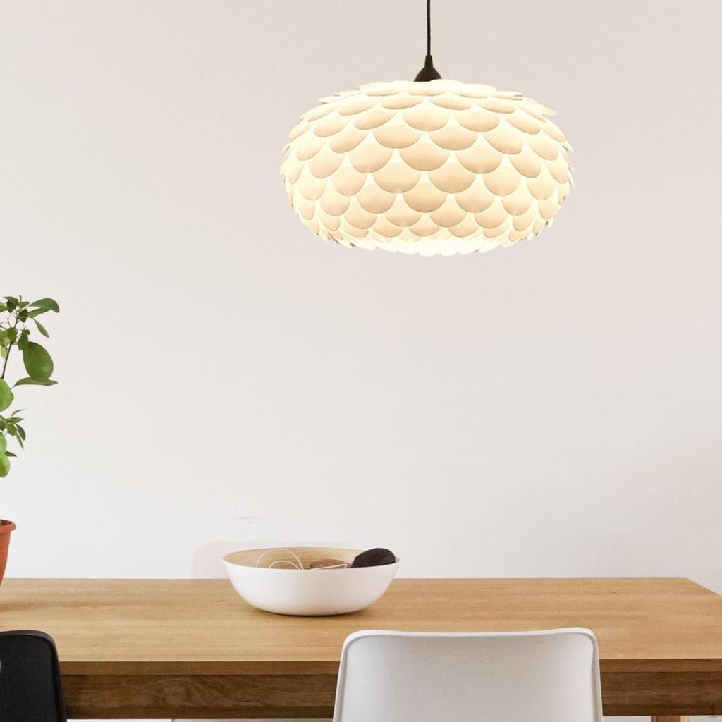 Elegant Pendant Lamp Shade for Stylish Hanging Ceiling Light or Floor In White