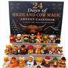 2026 Christmas Countdown Advent Calendar 3D PVC Ornament Decorative Hanging Figurine Home Holiday Display