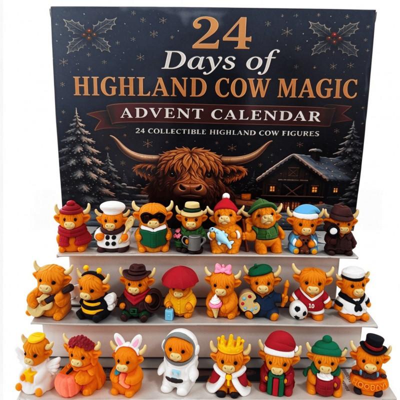 2026 Christmas Countdown Advent Calendar 3D PVC Ornament Decorative Hanging Figurine Home Holiday Display