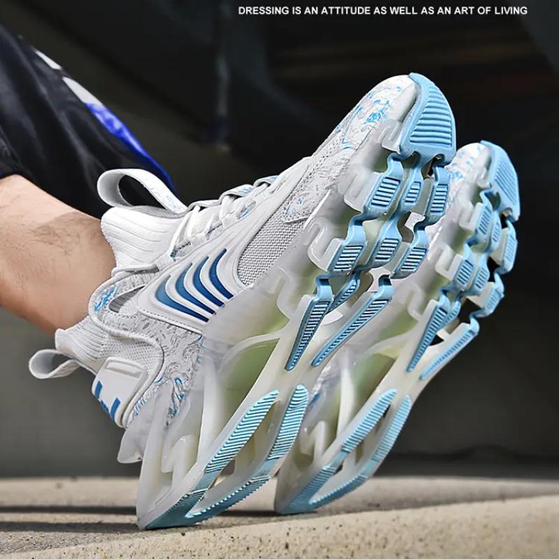 Men Sneakers Flying Woven Casual Sports All-match Men's Shoes Plus Size Shoes Shock Absorption TPU Sole Air 46