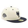 New Era 59FIFTY Los Angeles Dodgers ONSPOTZ LA 7 with MLB Los Angeles Dodgers Up Side Down Side Cap, Exclusive, Chrome/Navy, 1/4 Inch, Patch.