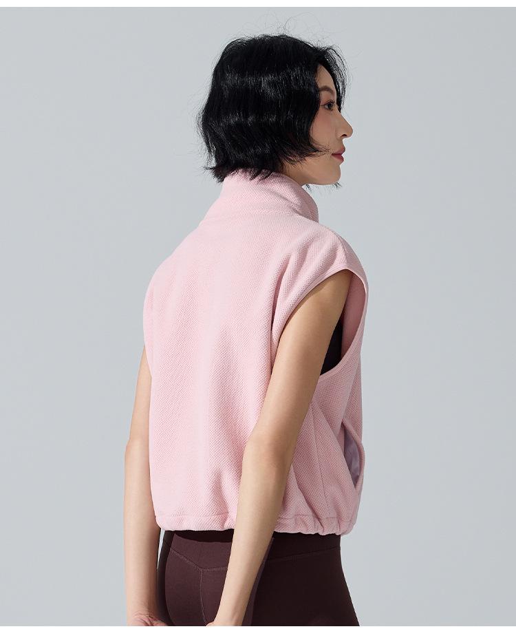 Women's Winter Slim Fit Zipper Vest - Warm, Sleeveless, Plus Velvet, Casual/Active Outerwear