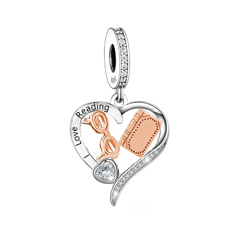 FC Jewelry Fit Original Charm Bracelet 925 Silver Be Strong and Be Yourself Yoga Girl Pendant Bead For Making Berloque DIY