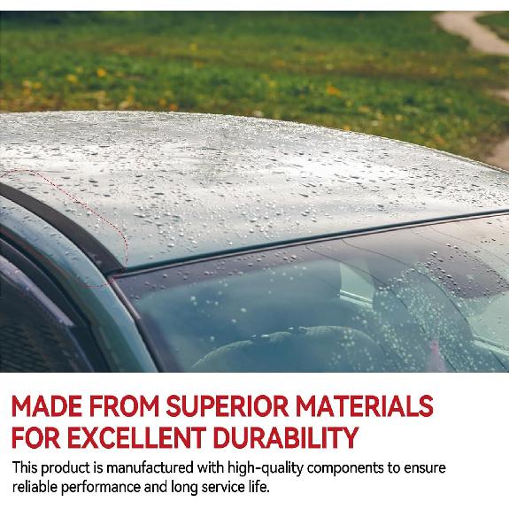 75553-0C030 75554-0C030 Dachrinnenleiste Kompatibel mit Toyota Tundra Crewmax 2007-2021 4 Volltüren (NICHT GEEIGNET für Doppelkabine), Dachtropfleiste