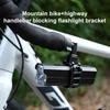 Cycling Flashlight Stand 360 Rotating Bicycles Mounting Flashlight Holder Bike Handlebar Light Holder Easy To Install