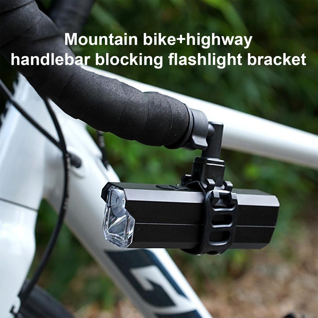 Cycling Flashlight Stand 360 Rotating Bicycles Mounting Flashlight Holder Bike Handlebar Light Holder Easy To Install