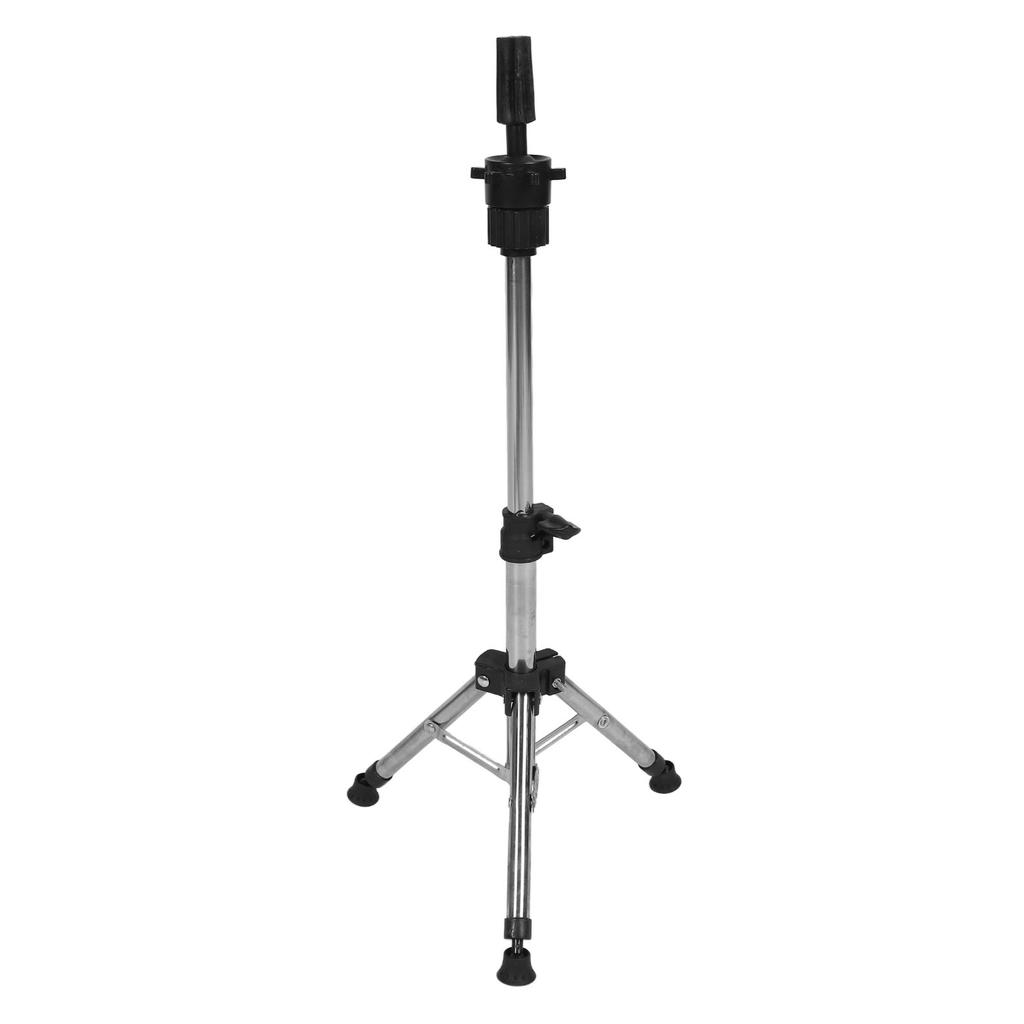 Adjustable Wig Stand Tripod Aluminum Alloy Multipurpose Portable Metal Mannequin Head Stand for