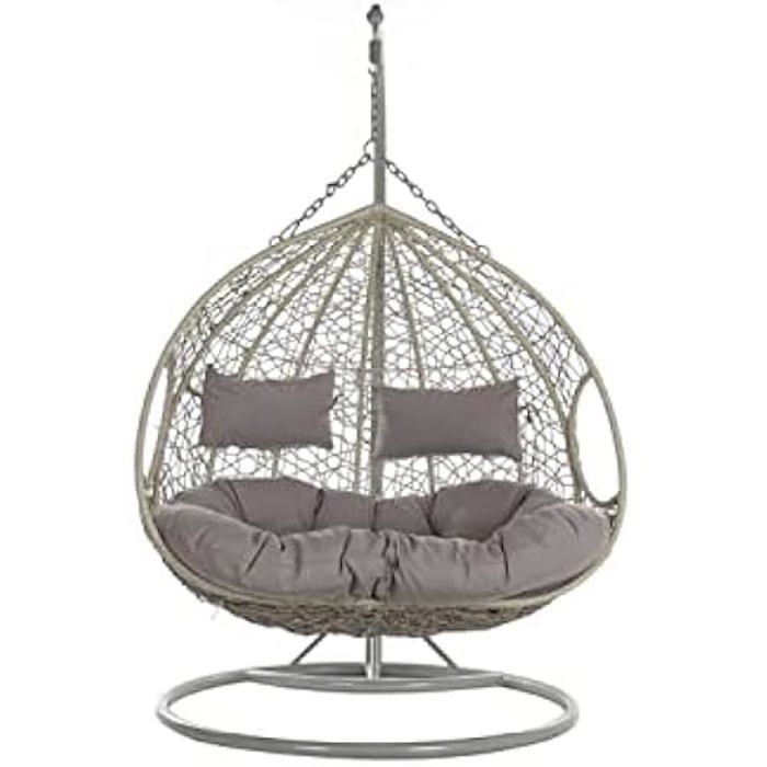 Gartenstuhl - DKD HOME DECOR - Standard - Aluminium und Rattan - Grau - 1-Sitzer