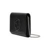 Gucci Blondie Round Interlocking G Snap Closure Leather Wallet Women Wallet Black 772213-AACP7-1000