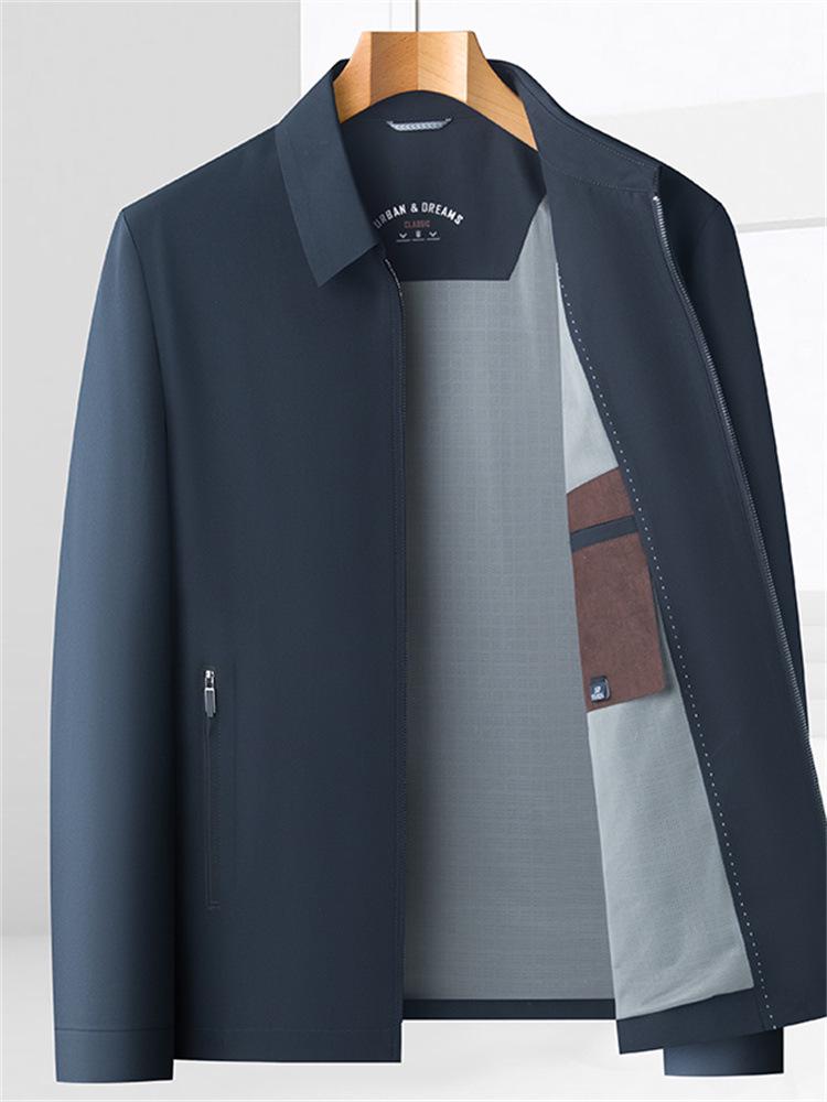 Men's Mid-Age Light Business Casual Lapel Jacket - 2026 Spring Collection