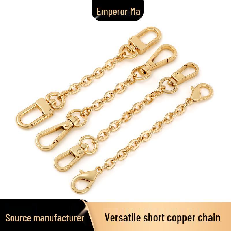 Pure Copper O-Shaped Chain Bag Extension & Decorative Pendant Accessory
