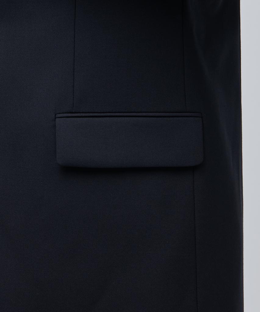 Musinsa Standard Wool Blend Relaxed Basic Blazer [Navy]