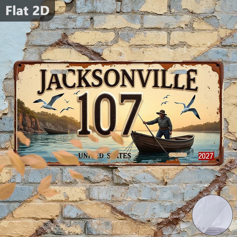 D Flat   Vintage Metal Decorative Art Sign  D Flat X Inch HighDefinition Uv Printed Perfect For Living Room Bar