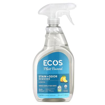 Earth Friendly Products, Ecos, Stain + Odor Remover, Lemon Scent, 22 Fl Oz (650 Ml)