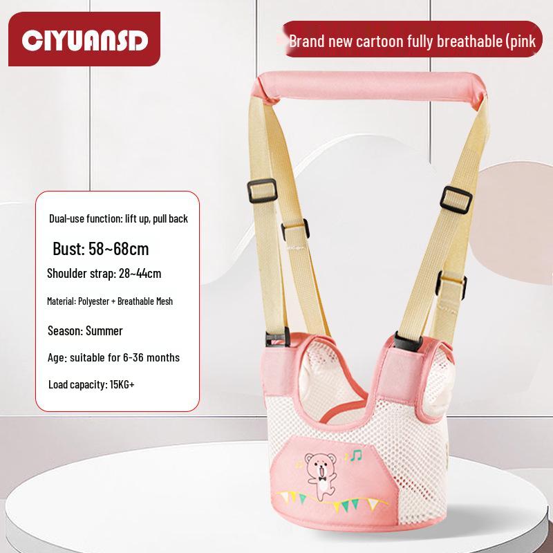 Multifunctional Breathable Baby Walking Harness with Anti-Fall, Anti-Choke, and Anti-Lost Features