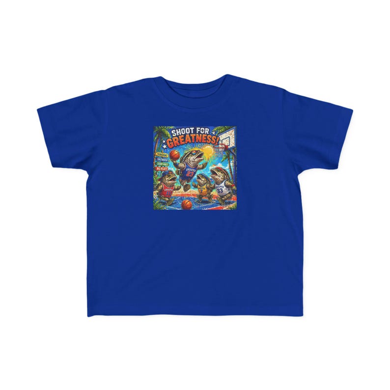 Shoot for Greatness Toddler T-Shirt | Basketball Kids Tee 100