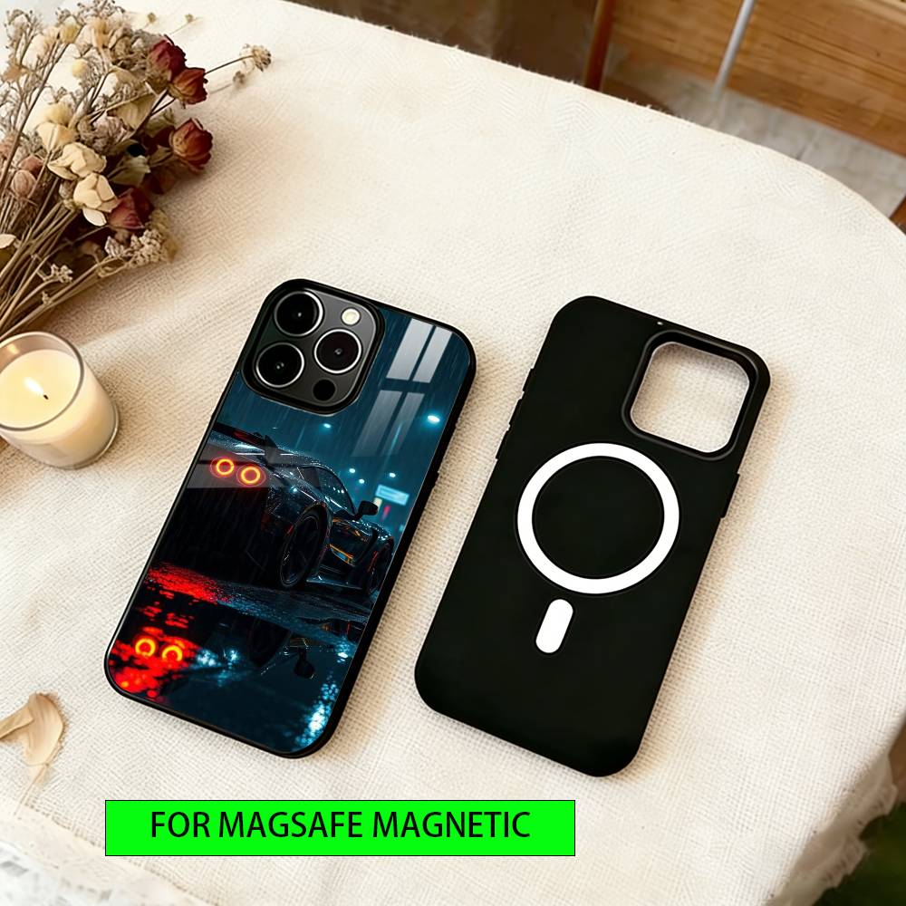 Super Car Phone Case For iPhone17,16,15,14,13,12,11 Plus,Pro Magnetic with Magsafe Wireless Charging