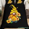 Purple Lavender Dwarf Duvet Cover King Queen Kawaii Cartoon Gnome Bedding Set Spring Flowers Comforter Cover Floral Quilt Cover