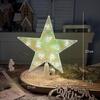 Twinkling Warm Glow Star Christmas Tree Topper - Light Luxury Holiday Window & Desktop Decoration
