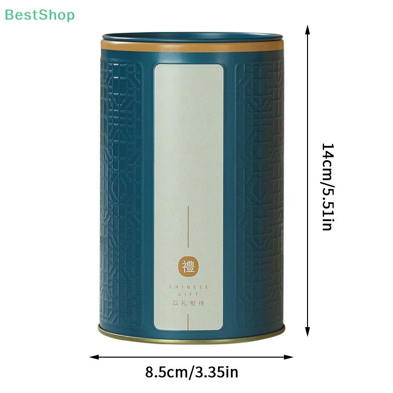 Lata Redonda de Hojalata para Té Tarro Redondo Metálico Sellado Contenedor de Almacenamiento para Frutos Secos y Caramelos Estuche de Regalo