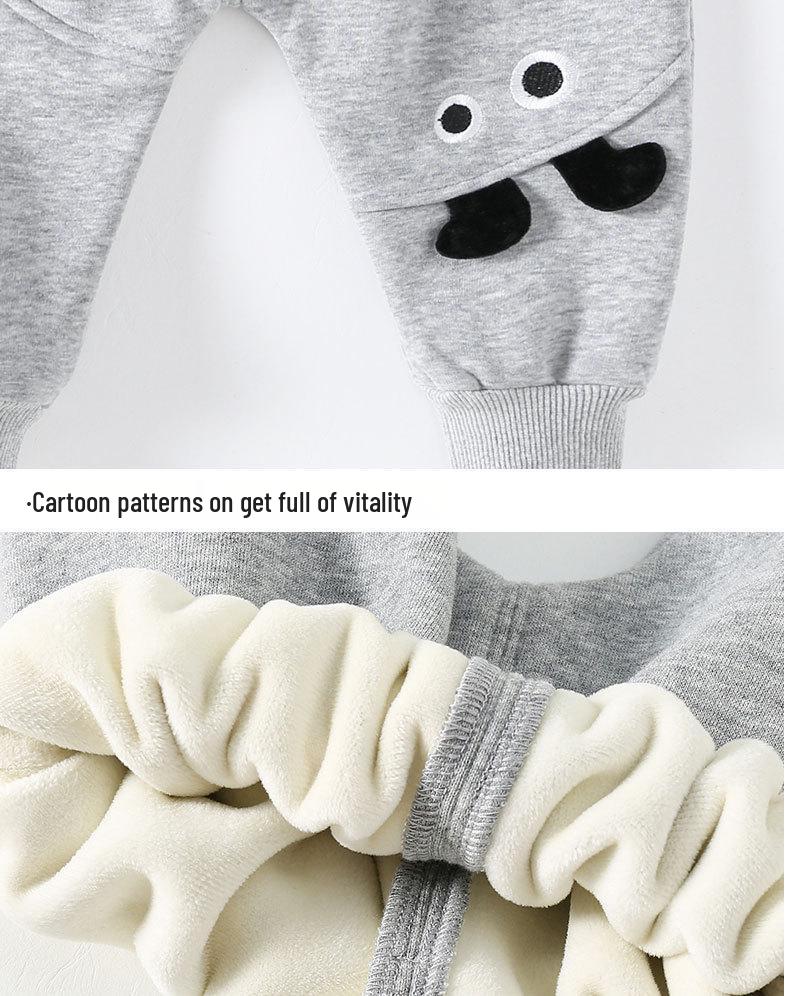 Baby Winter Fleece-Lined Pants for Toddlers and Infants - Boys and Girls Casual Long Pants