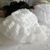 5cm Wide 39.3In Long Double-Layers Ruffled Chiffon Lace Trim Fabric DIY Pleated Clothing Craft Accessories Handmade Doll Costume