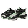 Puma Playmaker Unisex Faux Leather Synthetic Suede Versatile Comfort Mid Casual Shoes Black Teal 385841-08