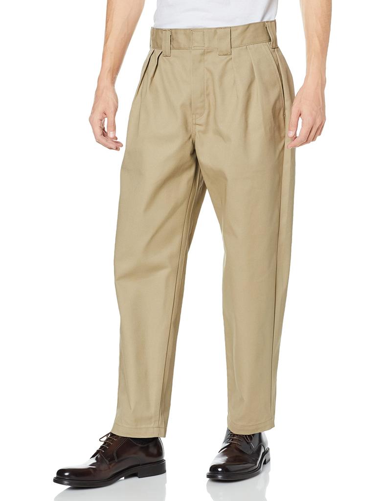 Dickies 14788600 Casual Chino Size 34 Men's Two-pleat Pants, Pants, Pants, Beige,