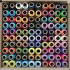 TreegoArt Basic Color Strong Polyester Sewing Threads Fast Premium Shade Spools for Machine and Hand Stitching, Tailoring - Pack of 100 Pcs Threads
