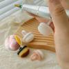 1PC Nails Art Dust Brush Buckle Brush Oval Gel Dust Cleaning Make Up Ring-shaped Brush Manicure Tools