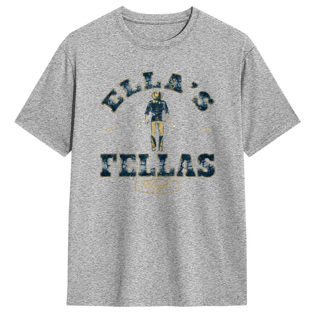 Ella Fellas Club T Shirt Unisexs Vintage TShirts Beach Crew Neck Harajuku Tee Shirt Hot Sale Oversized Tops