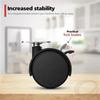 4pcs 40mm Heavy-Duty Furniture Castors with Braking Capable of 25kg Load Indoor Rotating Wheels Low Rolling Resistance