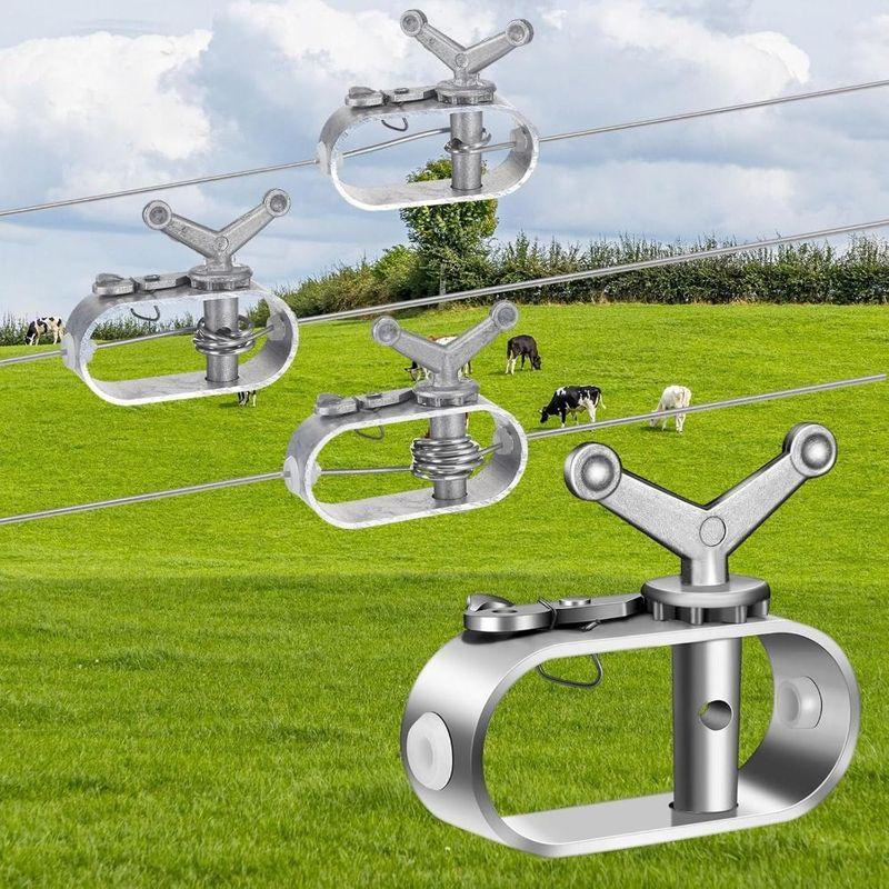 Cable Tensioner New Heavy Duty Wire Tightener Silver Galvanised Electric Fence Tightener Wire Ratchet Tensioner Fence
