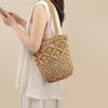 Woven bag women's new women's bag summer straw bag commuter beach bag shoulder bucket bag