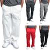 Men's Casual Pants, Multi-pocket, Loose Lace-up Tooling, Long Pants