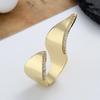 Bague ouverte irrégulière réglable Mode européenne et américaine pour femme - Bijou polyvalent style urbain luxe léger