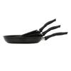 3Piece NonStick Aluminum Skillet Set Lightweight Skillets Dishwasher Safe Easy Cleanup CoolTouch Handles Versatile Cookware