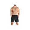 Under Armour Solid Color Logo Print Straight Shorts Men Bottoms Black 1373718-001