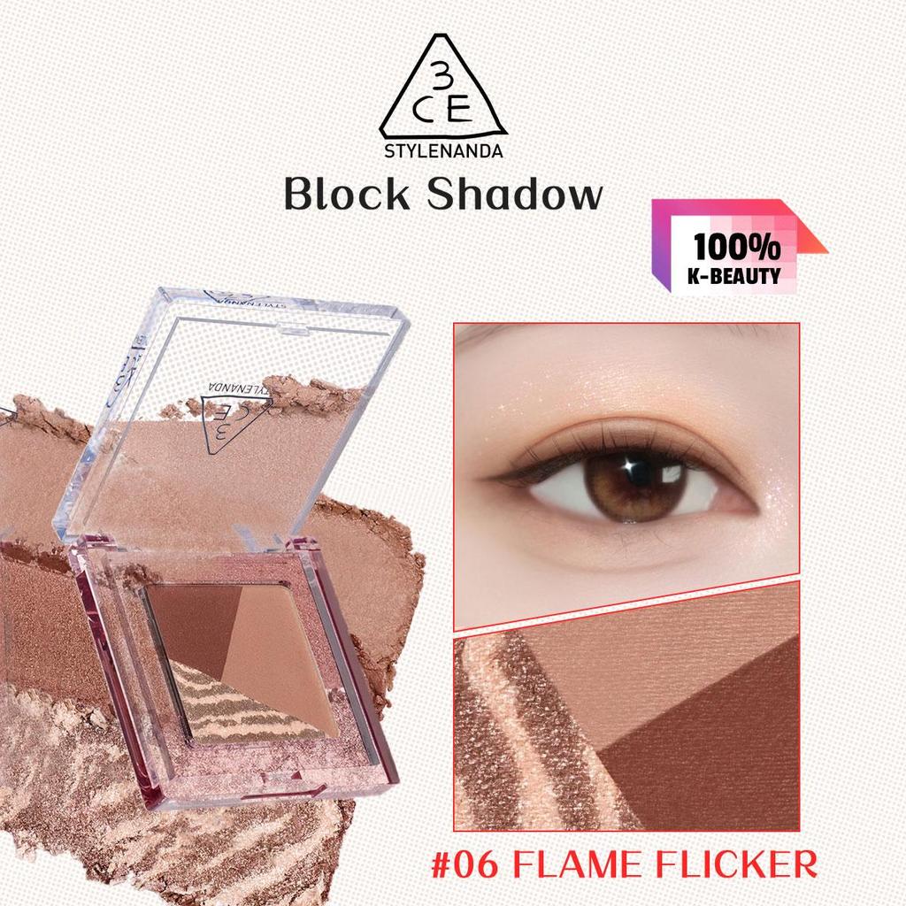 3CE Block Lidschatten 3,3 g/0,12 oz (7 Farboptionen)