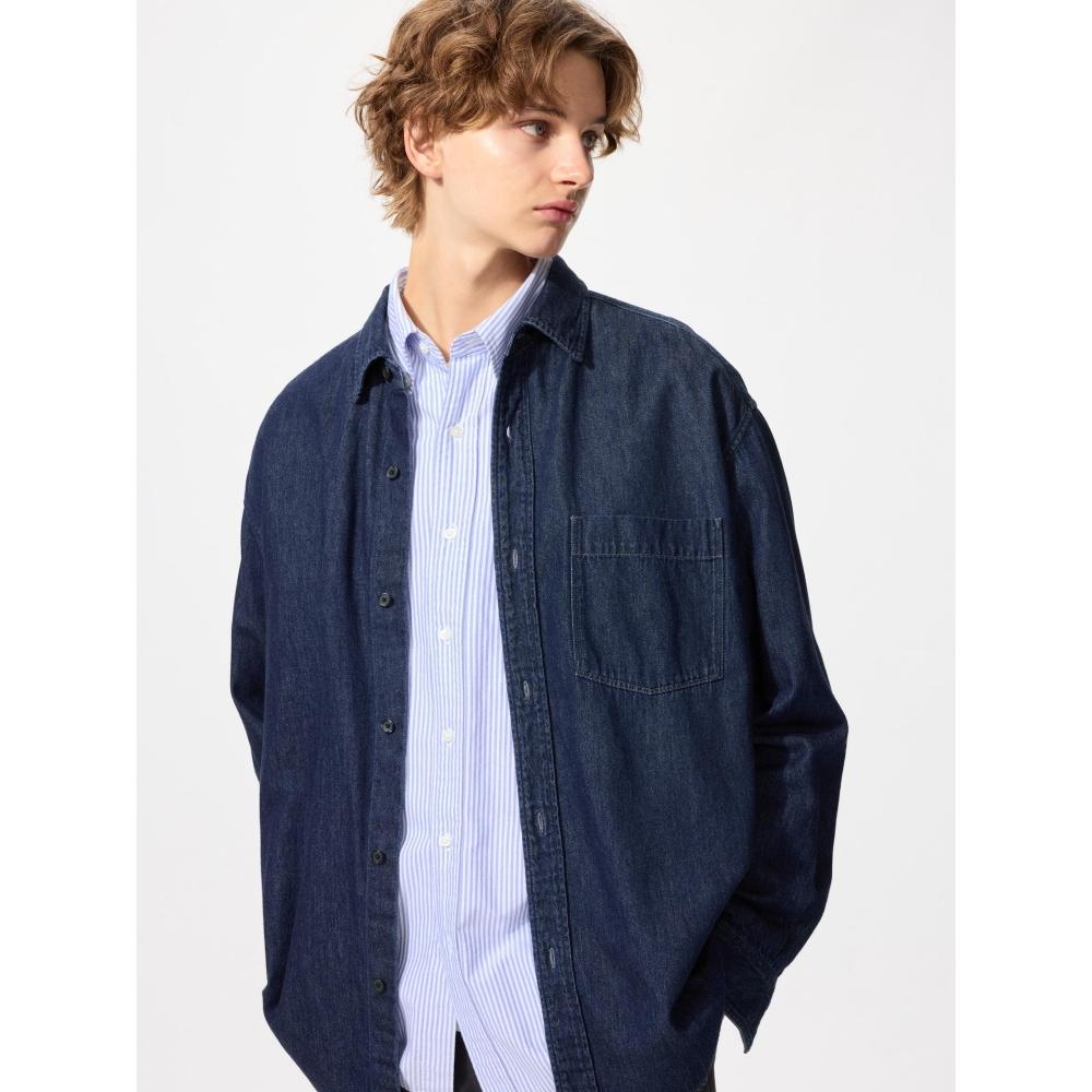 Uniqlo Denim Overshirt Model
