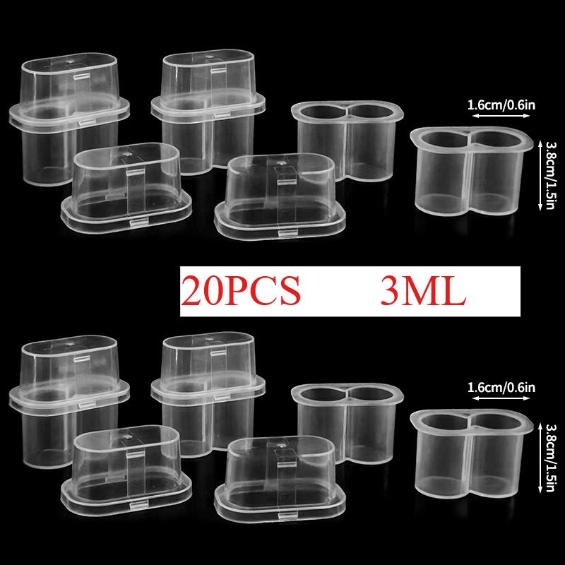 3/5/7/10mL 2/8/10 Slot Peptide Storage Box Stackable Clear Microtube Storage Case Freezer Tube Stackable Refrigerator Vial Box