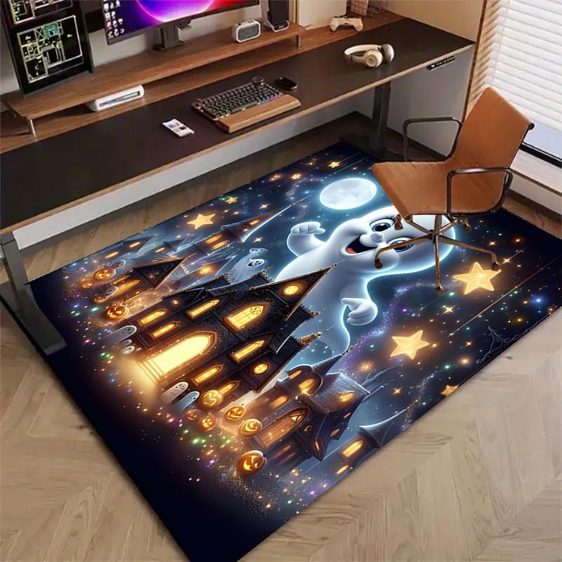 1pc Casper1 Design Printed Area Rug Carpet for Bedroom Living Room Home Decor Rugs Mat Non Slip Mat Rug for Bedside