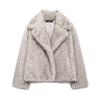 Kaslead New Arrival Women's Clothing Fashion Style Stylish Simple and Versatile Artificial Fur Effect Outwear 4360246