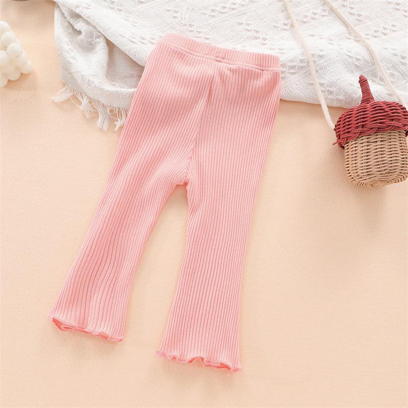 Korean Style Fashionable Girls' Cotton Flare Leggings for Toddlers (2025)