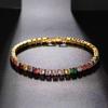 Colorful Zircon & Crystal Bead Tennis Bracelet - Light Luxury Qixi Gift