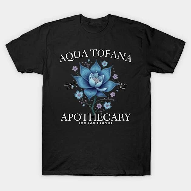Feminist Aqua Tofana Apothecary Vintage Made in Australia T-Shirt S